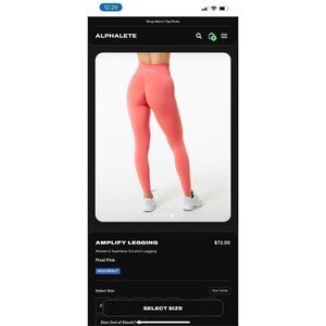 Alphalete Amplify Leggings -Day Tripper (S)